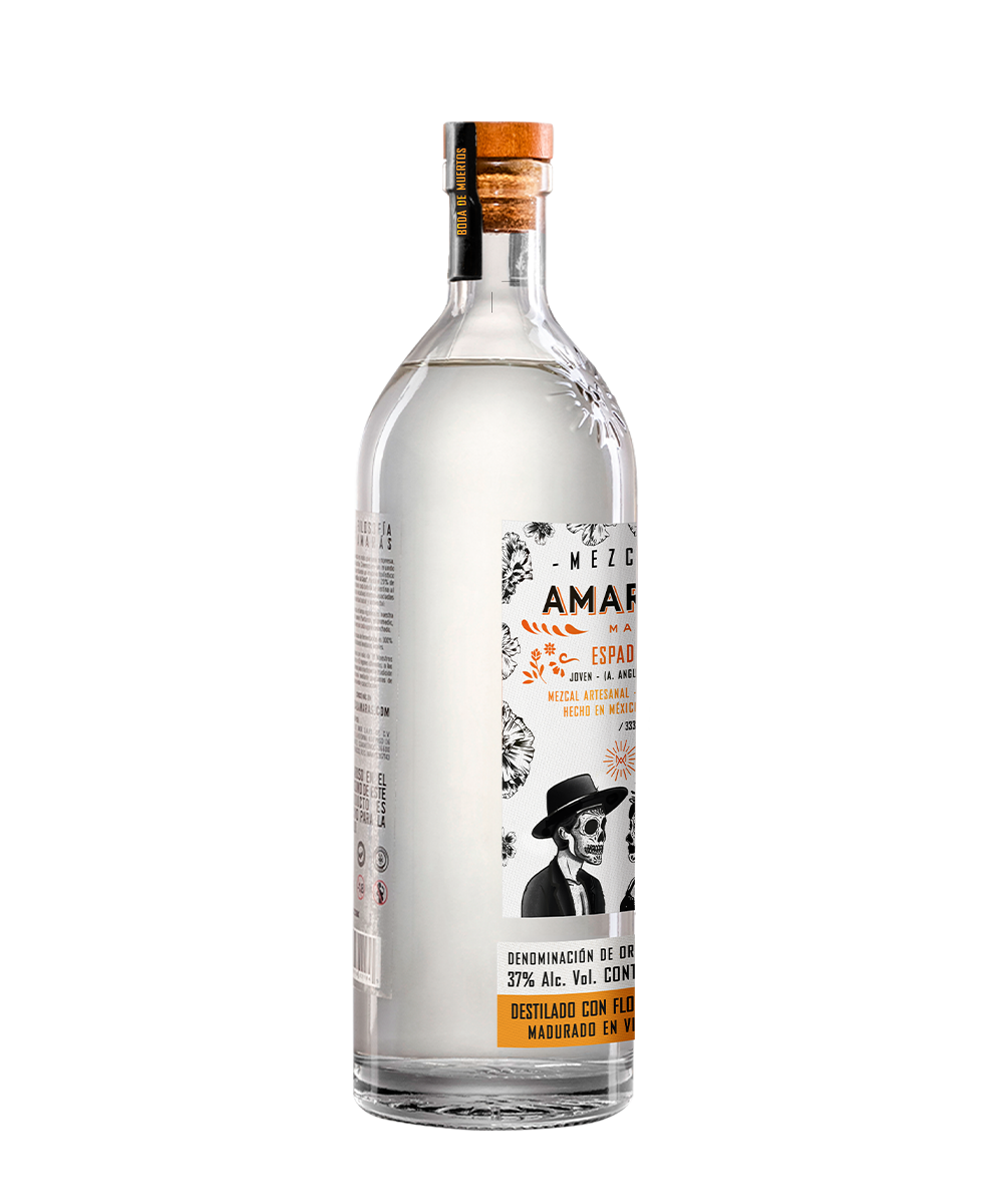Espadín Destilado con Flor de Muertos
